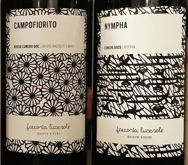 Fattoria Lucesole Dit wijnbedrijf is gevestigd net buiten het dorp Varano. ***(*) Campofiorito 2013 - Rosso Cònero DOC Handmatige oogst.