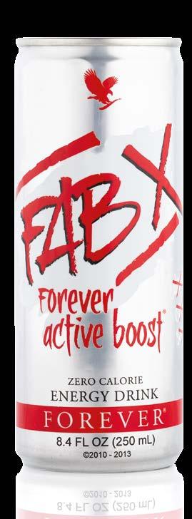 Dranken FAB Forever Active Boost Een energiedrank met een verfrissende smaak, aangevuld met o.a. vitamine B6 en B12. Deze dragen bij de vermoeidheid te verminderen.