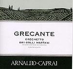 Grecante Arnaldo Caprai medium-vol, krachtig, droog, fruitig, kruidig DOP Colli Martani 100% grechetto bianco In 1971 kocht Arnaldo Caprai, een zakenman uit de textielsector, het domein Val Di