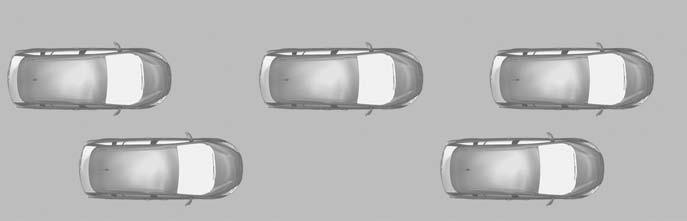 Actieve parkeerhulp U de auto laat rollen; De weersomstandigheden slecht zijn (zware regenval, sneeuw, mist enz.). Rijd naar voren met een maximale snelheid van 30 km/u.