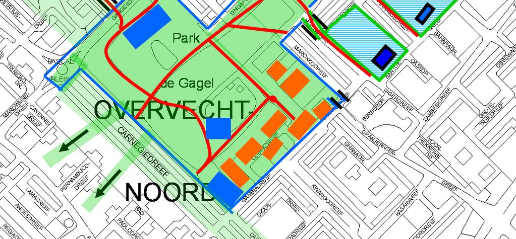 Park de Gagel Noorderpark Veilige oversteekplaats