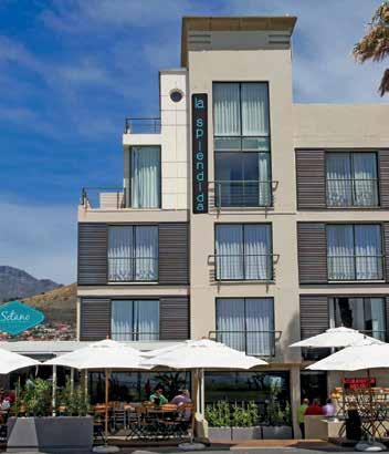 Hotels La Splendida **** Lagoon Beach Hotel **** Luxueus art-deco hotel aan de Mouille Point promenade in Kaapstad.