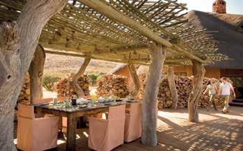 Accommodatie: The Motse, Tswana voor dorp, bestaat uit 9 uiterst luxueuze suites met open haard, binnen- & buitendouche, dressing, wifi, telefoon en een groot terras dat uitkijkt over een watergat.