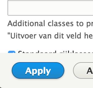 We bekijken hieronder eerst een andere weergaven: Raster Klik bij Formaat op de huidige weergave: Tabel Kies vervolgens voor Raster en Apply, ook in het volgende venster