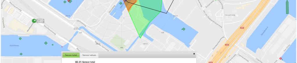 Resultaten 2016 1) Ligging bronnen van geur Verhoogde enose signalen (oranje en rood) worden door de Omgevingsdienst geanalyseerd, waarbij gebruik gemaakt wordt van de windrichting, kennis van