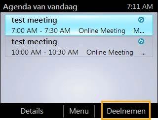 Opmerking U kan alleen deelnemen aan online Lync 2010-vergaderingen die zijn gemaakt met de invoegtoepassing Online Meeting voor Lync