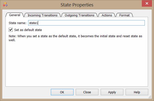 Tutorial state machine file in Quartus 13.0 29 april 2014 Definiëren uitgangswaarden We beginnen bij state 1. We klikken dubbel op de state (rechtermuisknop en dan kiezen voor properties kan ook).