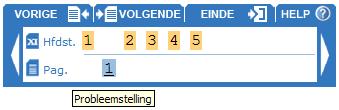 2.2.4 Wat is een hoofdstuk op de navigatiebalk? De verschillende hoofdstukken die deeluitmaken van het traject staan op de navigatiebalk in oranje kadertjes.