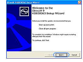 met Windows XP Service Pack1 (SP1). 1 Klik op [Next].