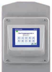 Signature Touch-metaaldetectors Totale controle Beschermde bedieningsparameters Dankzij geavanceerde functies, zoals instellingen met één doorvoer, beveiligde toegang met wachtwoord,
