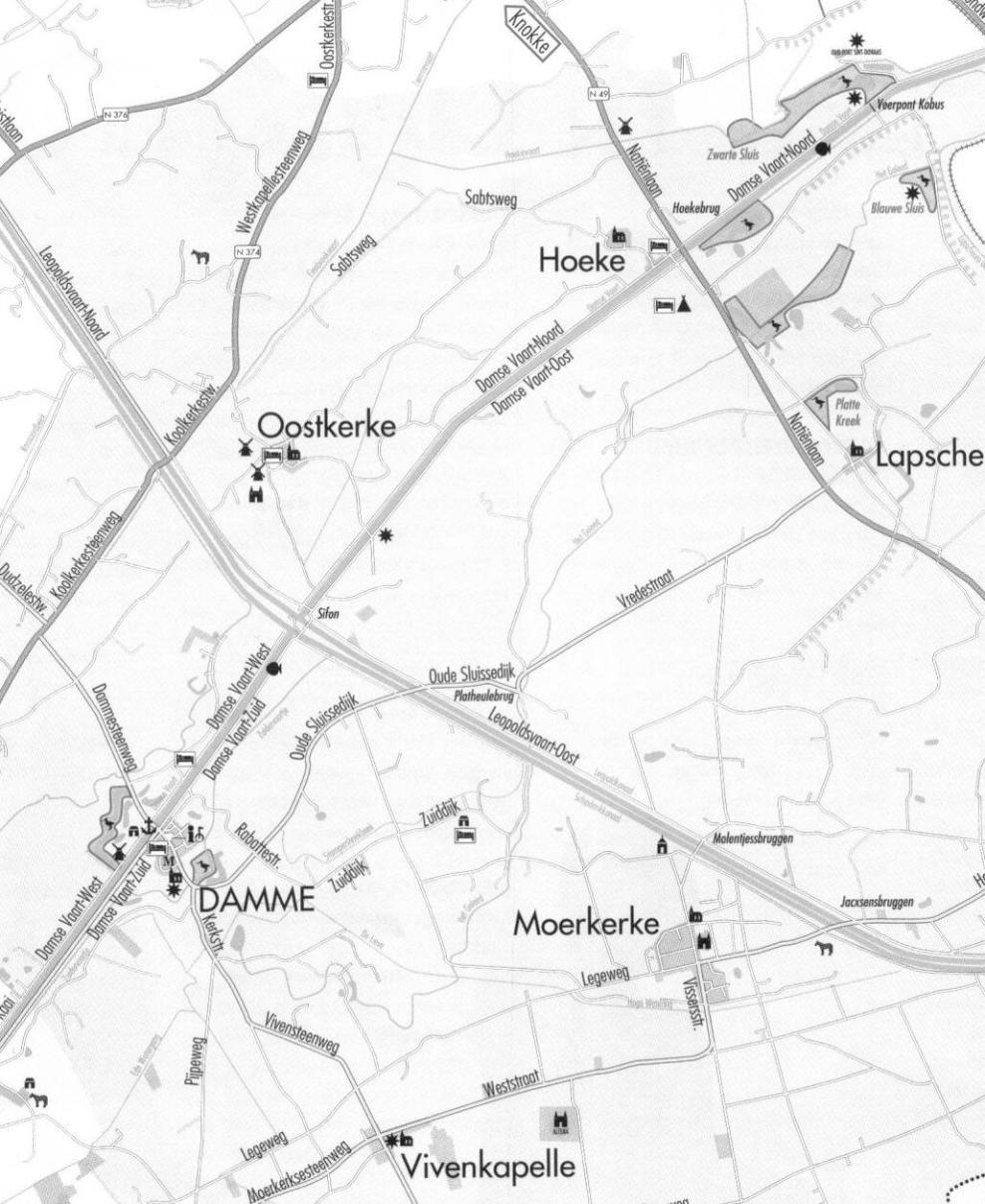 4 3 2 1 Spegelsweg, Branddijk : in 1269 onderbroken en door Zuiddijk de Lieve ( bleven ) onderbroken ( ) 1. Spegelsweg, 2.