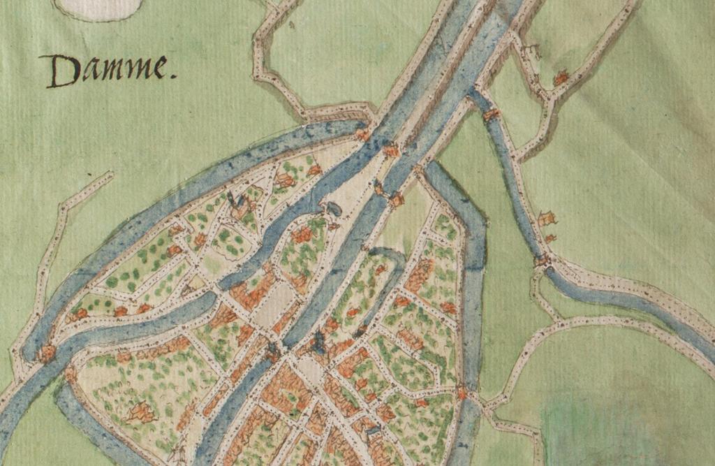 Volgens de kaart van Jacob van Deventer (ca 1560)