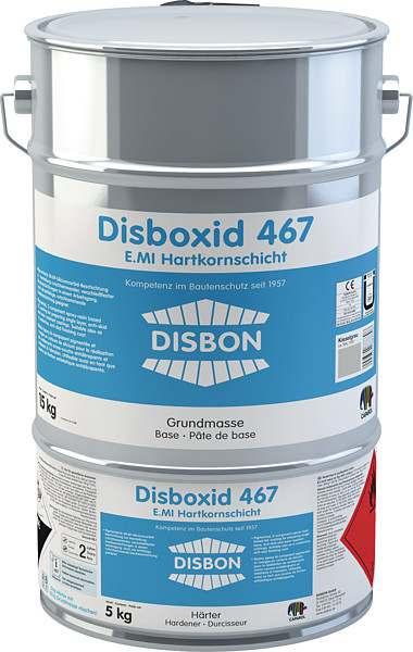 Disboxid 467 E.MI Hartkornschicht Gepigmenteerde epoxyvloercoating met siliciumcarbid voor het maken van antislip, slijtvaste, eindlagen in 1 laag. Ook geschikt als geleidende, antislip eindlaag.