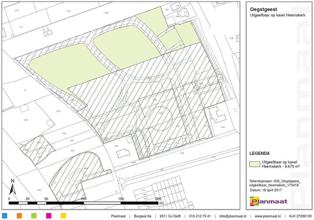 Tabel 18 geeft een voorbeeld van de berekening van de verschuldigde exploitatiebijdrage van grondeigenaar Heemskerk. Het totaal uitgeefbare oppervlak op grondgebied van Heemskerk bedraagt 9.