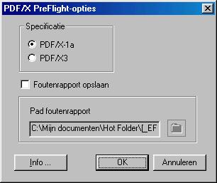 HOT FOLDERS-FILTERS 94 De filter PDF naar PS gebruiken De filter PDF naar PS accepteert PDF-bestanden en voert PostScript-bestanden uit.