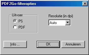 HOT FOLDERS-FILTERS 95 De PDF2Go-filter gebruiken PDF2Go is een PDF-uitvoer die Creo-Scitex ontwikkeld heeft als optie voor de Brisqueworkflow.