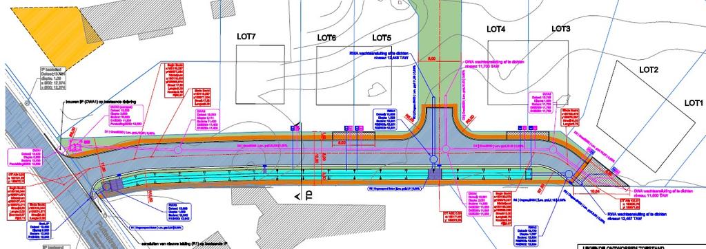 Optimalisatie van een klein moeilijk project Gegevens Slechts enkele kavels Grondwater hoog Kleibodem Afwaarts aansluiten op