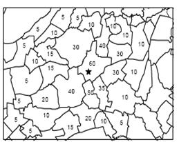 2.2. Het model Zodra voor elk postcodegebied bekend is welke winkelgebieden binnen de koophorizon liggen, wat de afstand tot die winkelgebieden is en wat de attractiviteit van elk winkelgebied is,