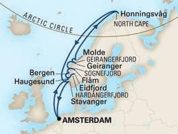 onvergetelijke 15-daagse cruise naar de Noordkaap.