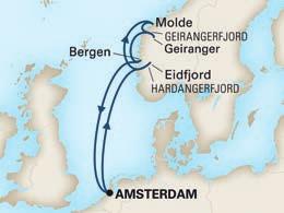 DAG 2 2 JULI OP ZEE Terwijl de Koningsdam richting Noorwegen vaart, kunt u alle voorzieningen op het schip ontdekken.