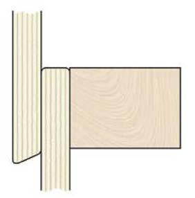 Door deze dilatatie kunnen de randen eenvoudig worden onderhouden en hebben de platen ruimte om iets te werken. Panelen mogen nooit in verstek worden verbonden.