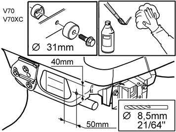 22C A8600201 A8600200 23 Reinig de sensors en de houders met een natte doek. Laat drogen Breng een dunne laag primer (O/N 9192679) aan over de sensors en de sensorhouders.