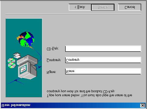 Figuur 23: Installatie VideoLive Mail Plus 4. Vul uw naam, Bedrijf en de CD-Key in. De CD-key kunt u vinden op het hoesje van uw CD. Druk op Next. Volg de aanwijzingen op het scherm.