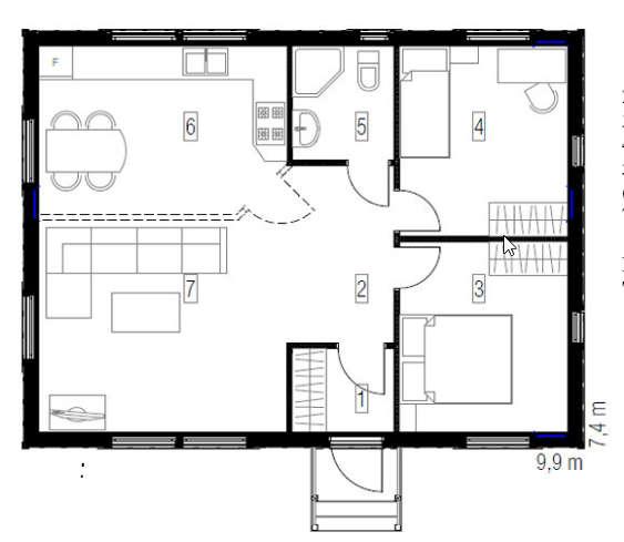 : 62,4 m² Isolatie R-waarde dak