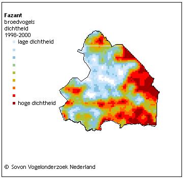 Figuur 3.1.2 Verspreiding en trend van de broedvogelpopulatie van de Fazant in Drenthe. Bron: website Sovon.nl 3.1.3 Jachtseizoen Op basis van de Regeling natuurbescherming, artikel 3.