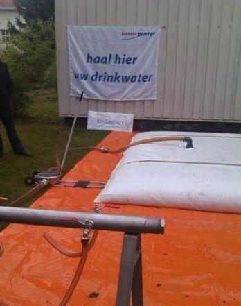 Cördinatiekaart Uitval Drinkwatervrziening Brabant Water NV versie 1.