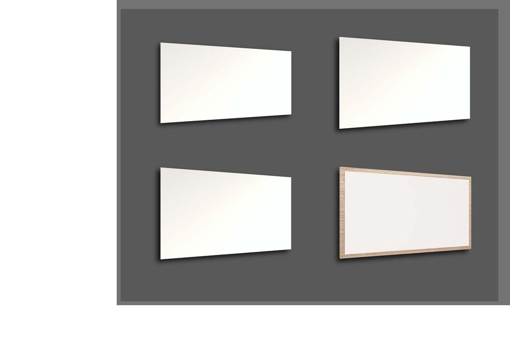 Spiegel op alu kader op maat Miroir sur cadre en alu sur mesure hoogte 60 cm FLEX Spiegel met ophangbeugel Miroir avec support 40 / 60 / 70 / 80 / 90 / 120 / 140 cm hoogte 70 cm ANN Spiegel op alu