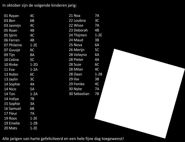 Komend schooljaar zijn wij twee keer per week, op dinsdag en op donderdag op t Palet te vinden. Grote en kleine mensen stellen vragen.