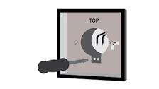 4 Schroef de thermostaatdraden met een schroevendraaier vast in het zwarte stekkerblokje.