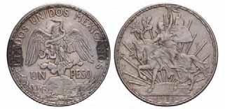VF. 20,- 1012. Mexico. 1 Peso. 1913.