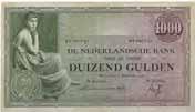 350,- Scheurtje in rand. - Zeer Fraai -. 1000 gulden 1236. Nederland. 1000 gulden. Bankbiljet. Type 1926.