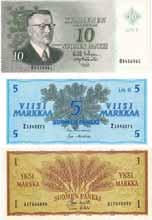 - UNC. 75,- 1369. Finland.