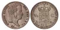 Prachtig -. 180,- 460. ½ gulden Willem I 1818. Fraai +. 180,- 461.