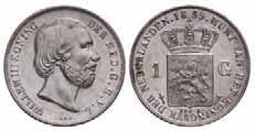 1 gulden Willem III 1858. FDC. 160,- 518.