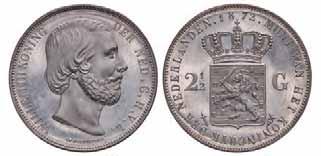 2½ gulden Willem III 1871. FDC. 90,- 610.