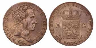 3 gulden Willem I 1820 U. Zeer Fraai -. 450,- 635.