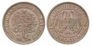 100,- 858.  3 Reichsmark. 1932 D. KM 76.