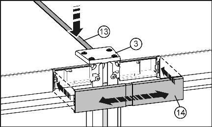 u Middelste stelpootjes Fig. 4 (C) indraaien zodat ze de vloer niet raken. u Combinatie aan de hand van de buitenste stelpootjes Fig. 4 (B) uitlijnen. Fig. 9 Voor het aanbrengen van de afdeklijst Fig.