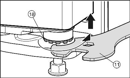 Let erop, dat de lijst op de verbindingsstrip Fig. 9 (5) ligt. u Beschermfolie van de afdeklijst aftrekken.* Fig. 11 u De onderste afdekking Fig. 11 (15) van boven op de verbindingstrip Fig.