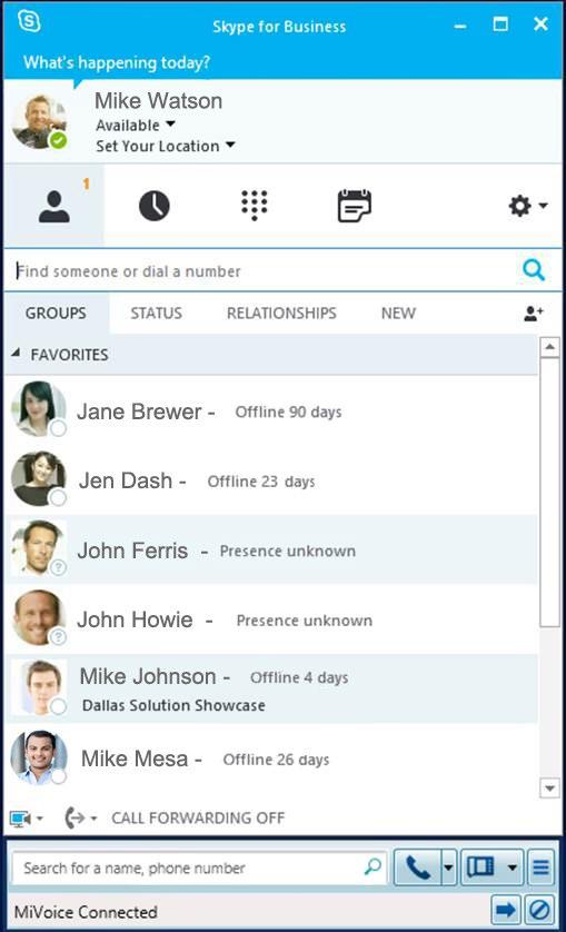 MiVoice for Skype for Business levert naadloos en transparant, uitgebreide spraakmogelijkheden zodat uw medewerkers van talrijke functionaliteiten kunnen genieten zonder hun vertrouwde Microsoft