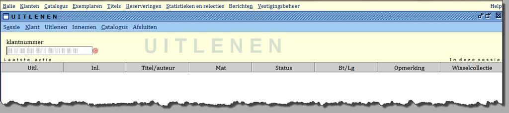 2 Balie 'Innemen' en 'Uitlenen' vormen samen één geïntegreerde functie. Met F3 kan tussen beide functies/schermen worden gewisseld.