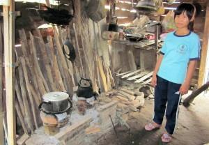 Deze Hong Loan is 11 jaar, heeft al jaren geen ouders meer (overleden) en woont nu bij een tante in