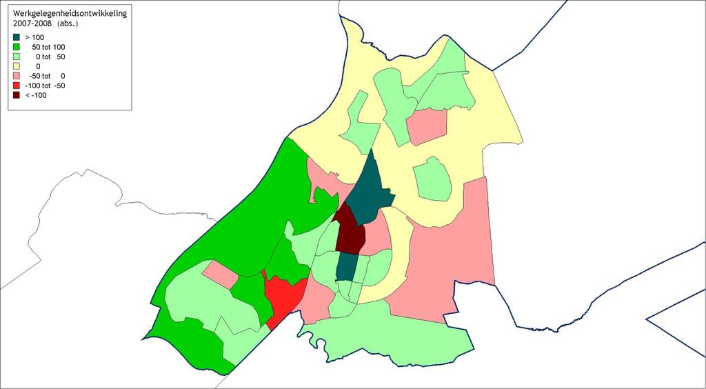 De werkgelegenheidscentra binnen de gemeente Roermond zijn de binnenstad (detailhandel), de Wijher en Kitskensberg (bedrijventerrein Roerstreek-Noord). Figuur 3.