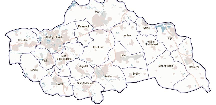 Oedenrode Uden Veghel Oss Maasdonk Landert Cuijk