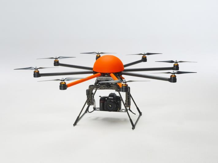 Figuur 8.33. De Height Tech HT-8 RPAS ( drone ), zoals aangeschaft door KWR.