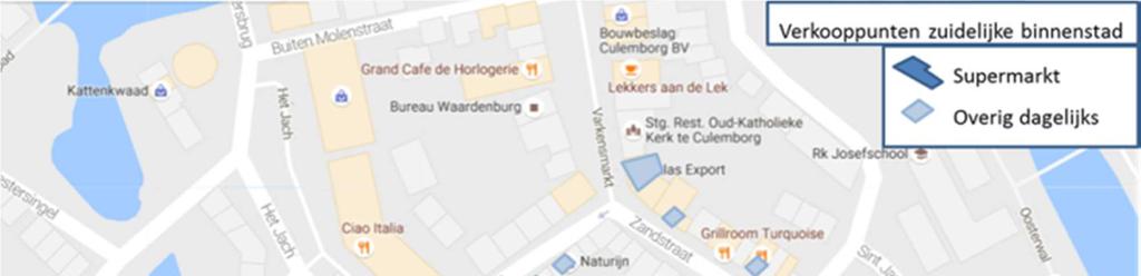 De ligging van Albert Heijn in de Boerenstraat is aan de rand van het winkelgebied en de vraag is of de omliggende winkels een supermarkt nodig hebben om te kunnen overleven.